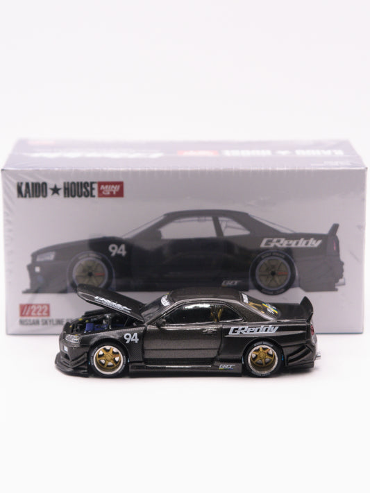 Kaido House #222 Nissan Skyline GT-R R34 Kaido Works V2 GReddy Czarny