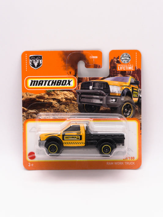 Matchbox Ram Work Truck Żółty