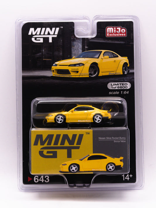 Mini GT 643 Nissan Silvia Rocket Bunny Yellow