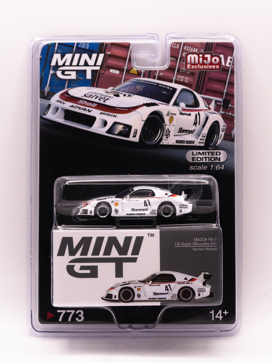 Mini GT 773 Mazda RX-7 LB-Super Silhouette #41 White