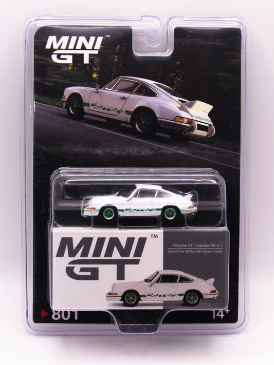 Mini GT 801 Porsche 911 Carrera RS 2.7 White