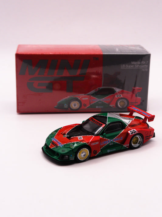 Mini GT #990 Mazda RX-7 LB-Super Silhouette 787B Green-Red *BOX