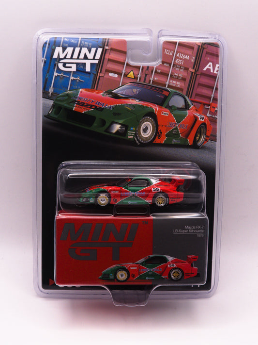 Mini GT #990 Mazda RX-7 LB-Super Silhouette 787B Green-Red *BLISTER