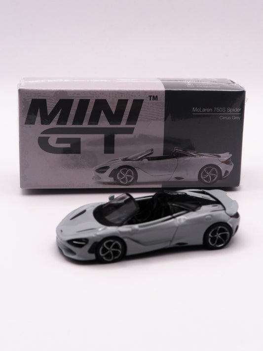 Mini GT #973 McLaren 750S Spider Cirrus Grey *BOX