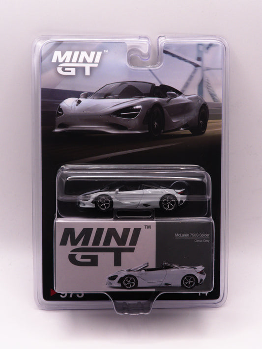 Mini GT #973 McLaren 750S Spider Cirrus Grey *BLISTER