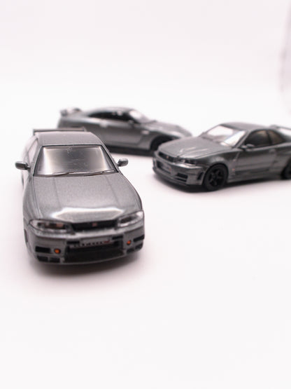 Zestaw 3x Mini GT Nissan Skyline Nismo CRS Szary #1089, #1128, #1160