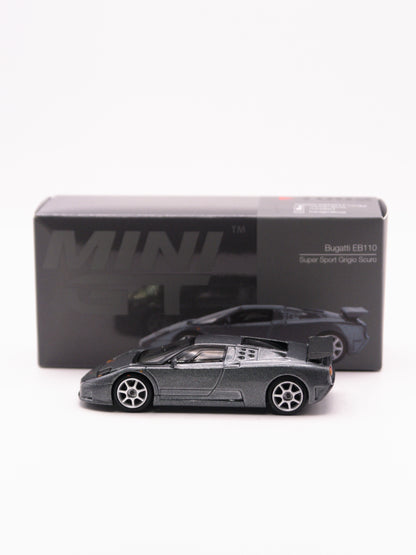 Mini GT #1002 Bugatti EB110 Super Sport Grigio Scuro Gray