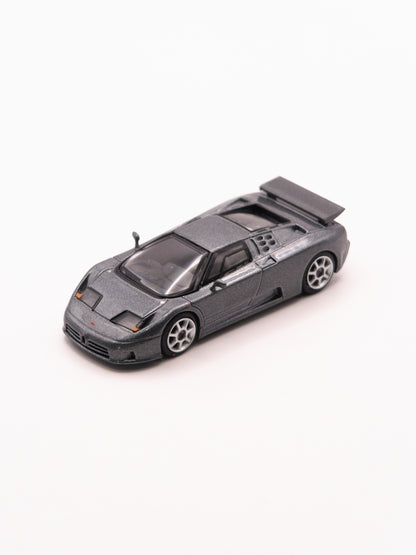 Mini GT #1002 Bugatti EB110 Super Sport Grigio Scuro Gray