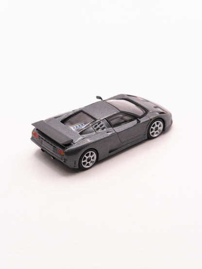 Mini GT #1002 Bugatti EB110 Super Sport Grigio Scuro Gray