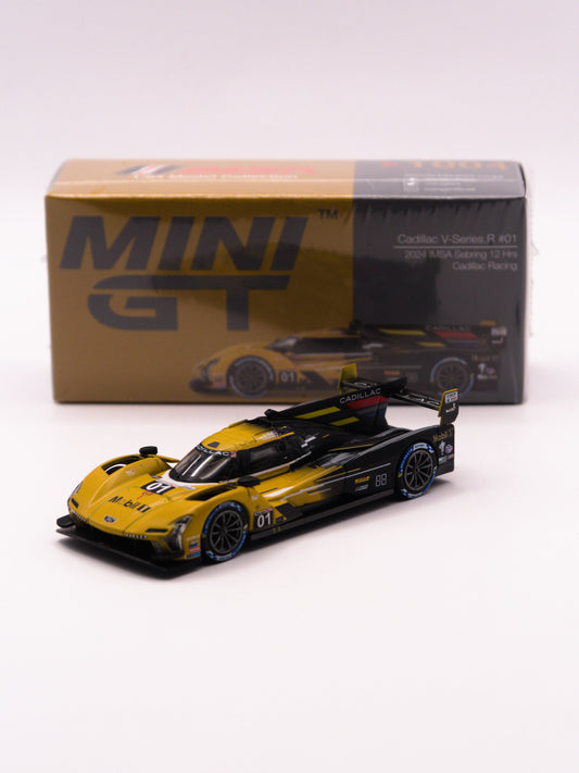 Mini GT #1004 Cadillac V-Series.R #01 2024 IMSA Sebring Yellow