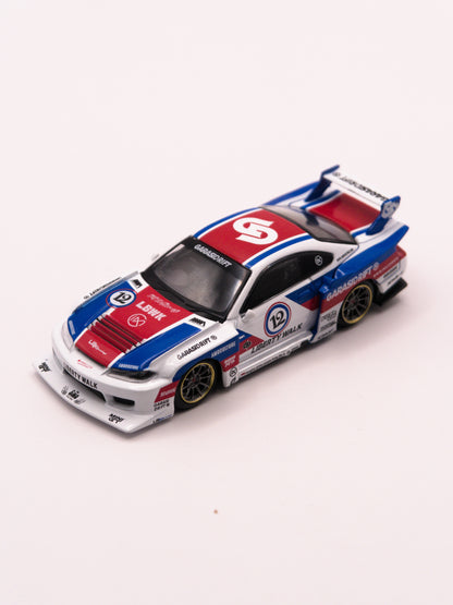 Mini GT #1022 Nissan Silvia S15 LB-Super Silhouette Liberty Walk Biały *Blister