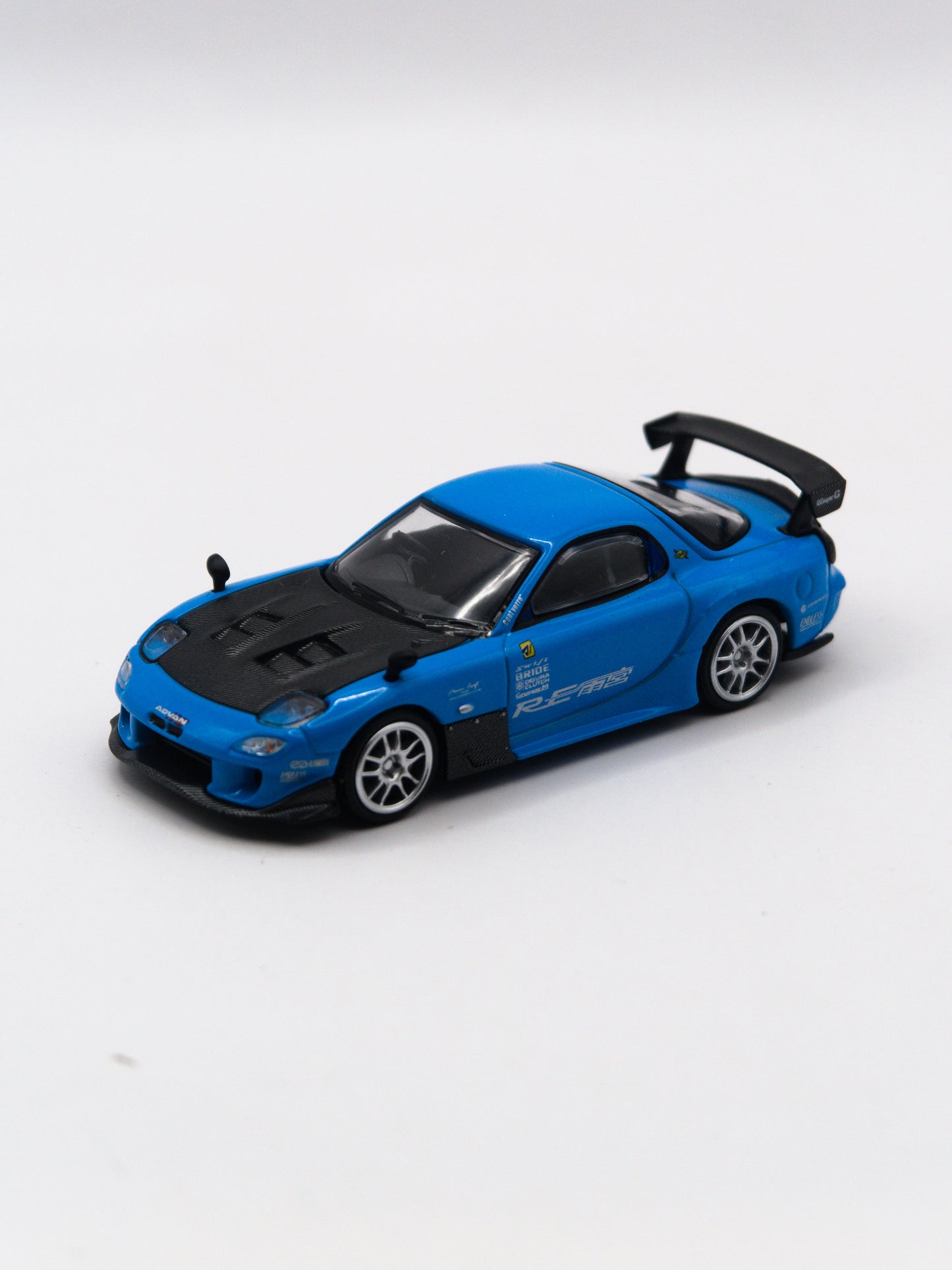 Mini GT #1046 Mazda RX-7 RE-Amemiya 20B NA 3ROTOR-7 Ama-San Go Blue