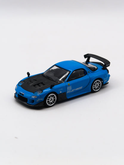 Mini GT #1046 Mazda RX-7 RE-Amemiya 20B NA 3ROTOR-7 Ama-San Go Blue