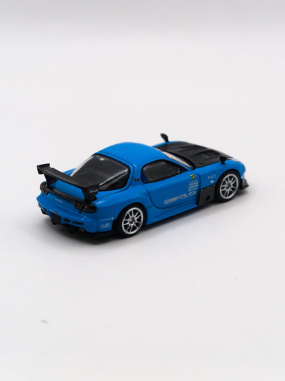 Mini GT #1046 Mazda RX-7 RE-Amemiya 20B NA 3ROTOR-7 Ama-San Go Blue