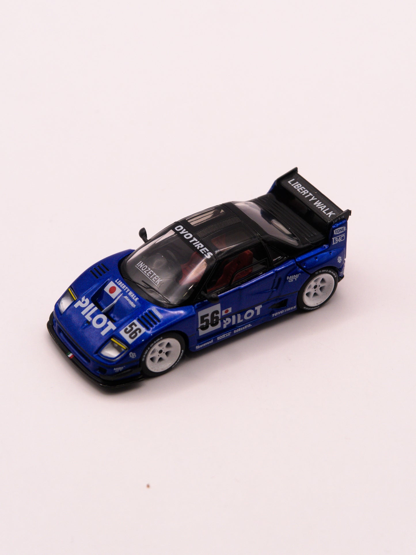Mini GT #1047 Mazda AZ-1 Liberty Walk LB40 PILOT Niebieski *Blister