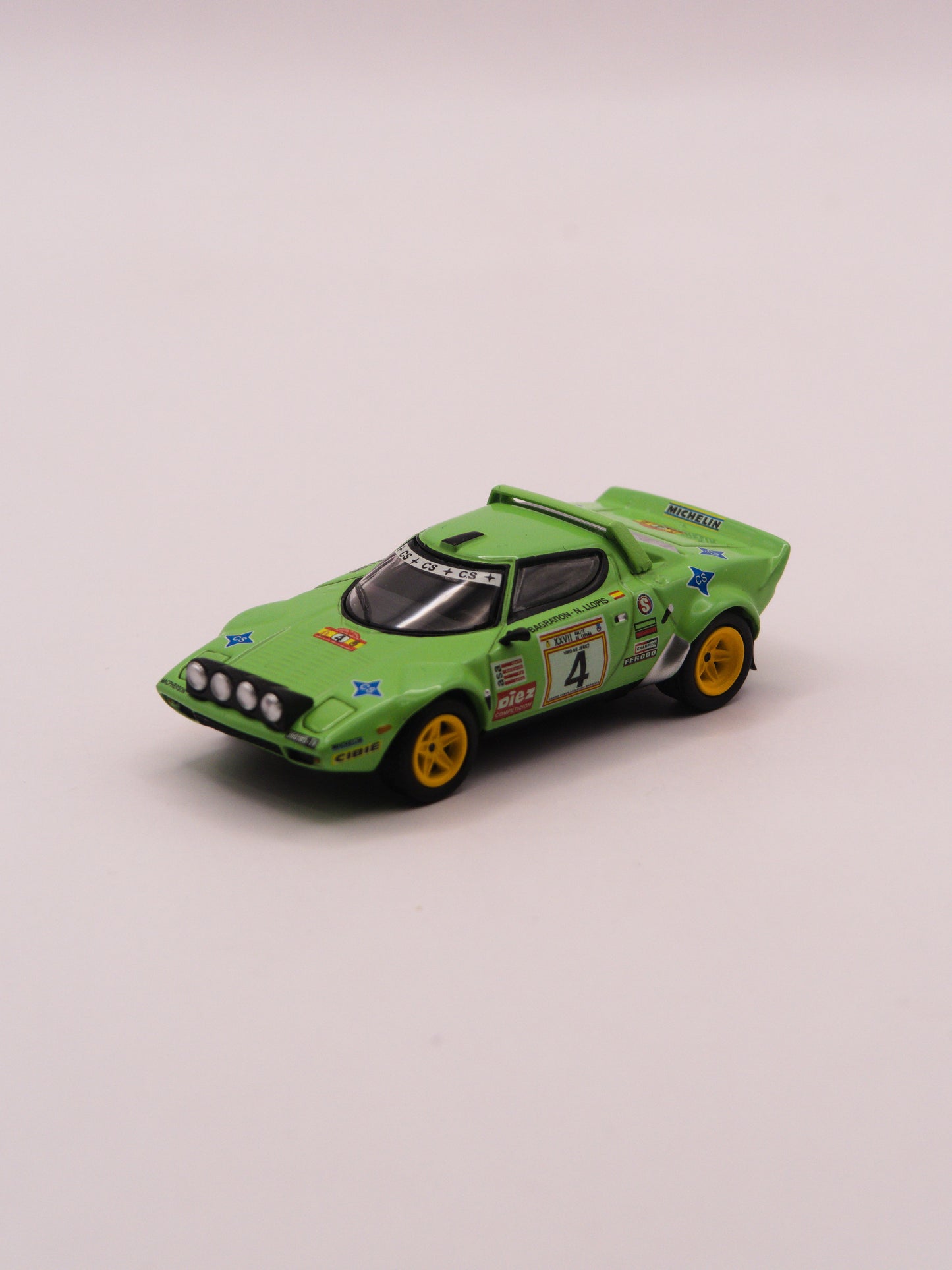 Mini GT #1050 Lancia Stratos HF #4 Spanish Rally Champion Green *BLISTER