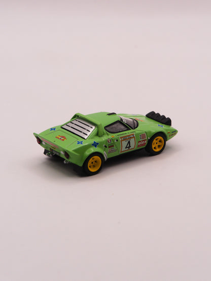 Mini GT #1050 Lancia Stratos HF #4 Spanish Rally Champion ZIelony