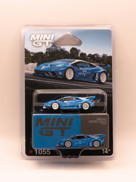 Mini GT #1055 Lamborghini Huracan GT Gravity Liberty Walk LB-WORKS Niebieski *Blister