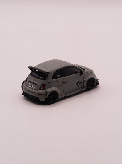 Mini GT #1064 Fiat 595 Abarth Liberty Walk x ABAS Works Fighters Szary