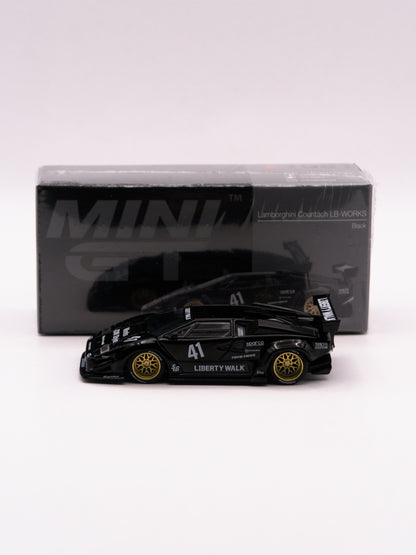 Mini GT #1081 Lamborghini Countach LB-WORKS Czarny *Pudełko