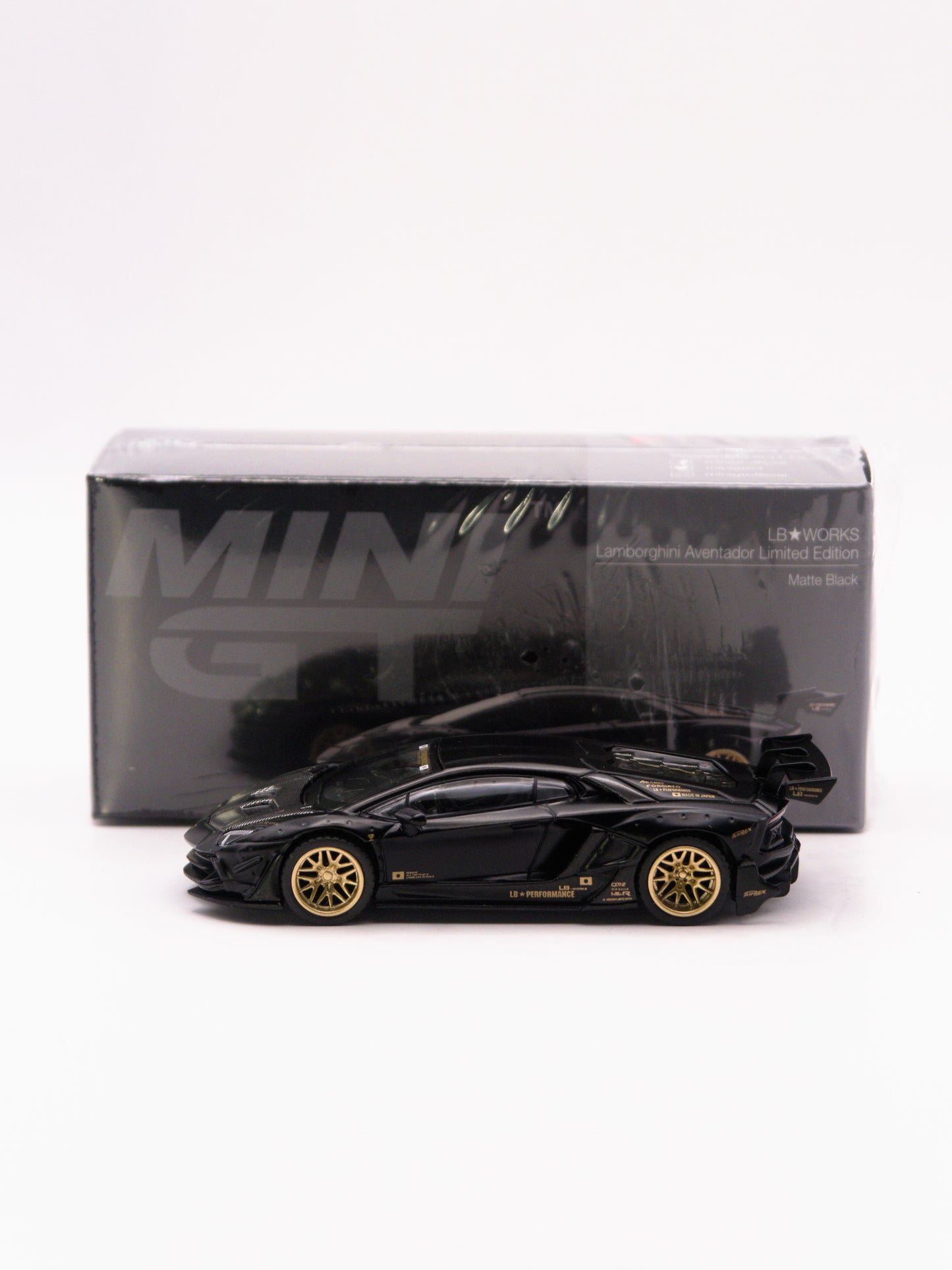 Mini GT #1087 Lamborghini Aventador LB-Works Czarny Mat *PUDEŁKO