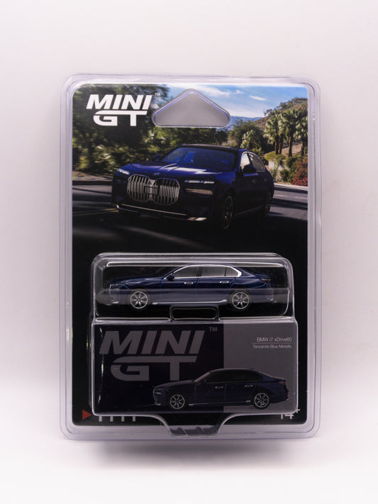 Mini GT #1111 BMW i7 xDrive60 Niebieski *Blister