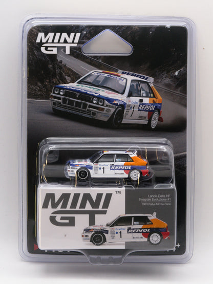 Mini GT #1131 Lancia Delta Integrale Evoluzione #1 Rally Monte Carlo 1993 Biały *BLISTER