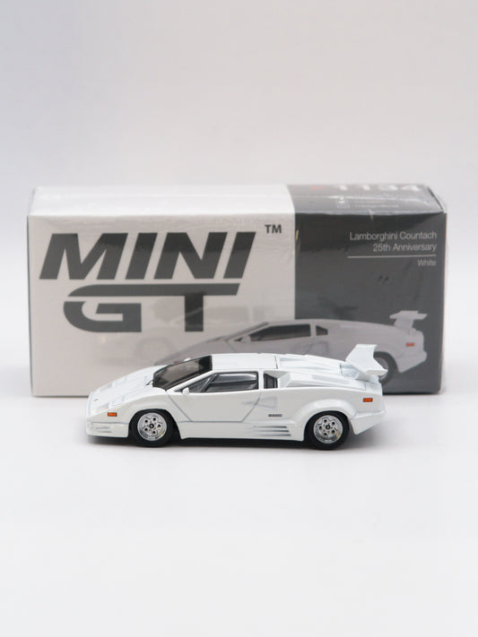 Mini GT #1134 Lamborghini Countach 25TH Anniversary Biały