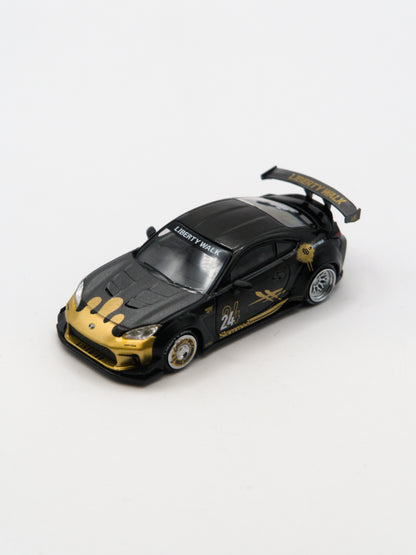 Mini GT #1149 Toyota GR-86 LB-Nation Liberty Walk Czarno Złoty