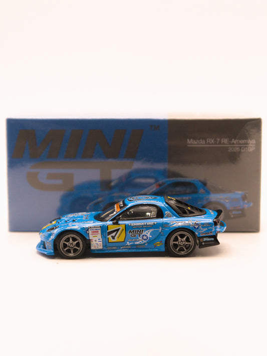 Mini GT #1195 Mazda RX-7 FD3S Re-Amemiya D1GP 2025 Niebieski *Pudełko