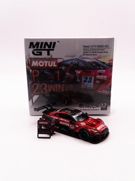MiniGT #875 Nissan GT-R R35 Nismo #23 Motul Autech GT-R 2021 Red