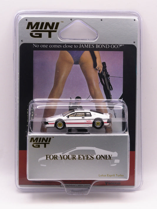 Mini GT #907 Lotus Esprit Turbo Biały - Angielska Karta!