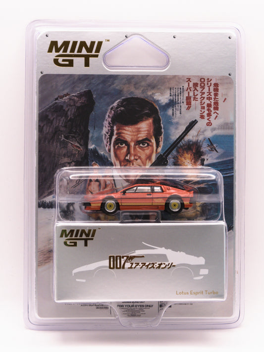 Mini GT #912 Lotus Esprit Czerwony 007 "For Your Eyes Only" *JAPOŃSKA KARTA