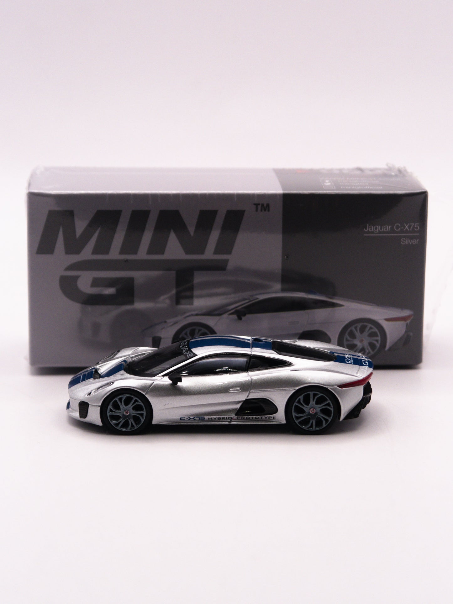 Mini GT #960 Jaguar C-X75 Silver