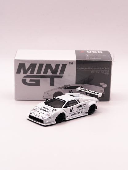 Mini GT #966 Lamborghini Countach LB-WORKS White