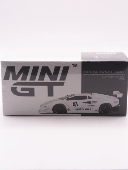 Mini GT #966 Lamborghini Countach LB-WORKS White