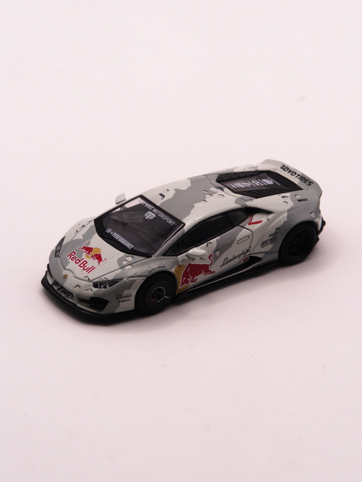 Mini GT #967 Lamborghini Huracan LB WORKS Mad Mike NIMBUL Gray