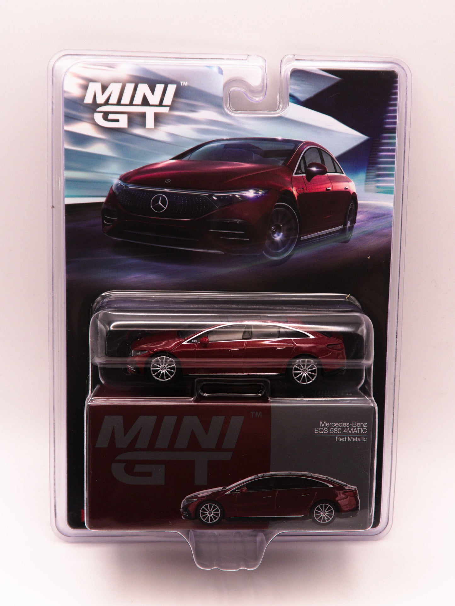 Mini GT #970 Mercedes Benz EQS 580 4Matic Red BLISTER