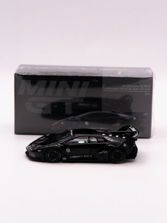 Mini GT #1053 Lamborghini Murcielago GT EVO LB-Silhouette WORKS Czarny *Pudełko