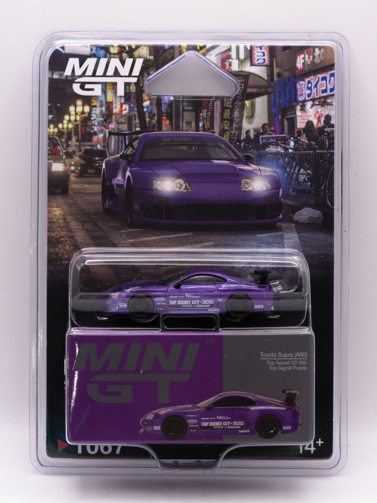 Mini GT #1067 Toyota Supra Top Secret GT-300 Fioletowy *BLISTER