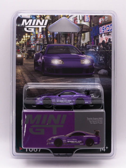 Mini GT #1067 Toyota Supra Top Secret GT-300 Fioletowy *BLISTER