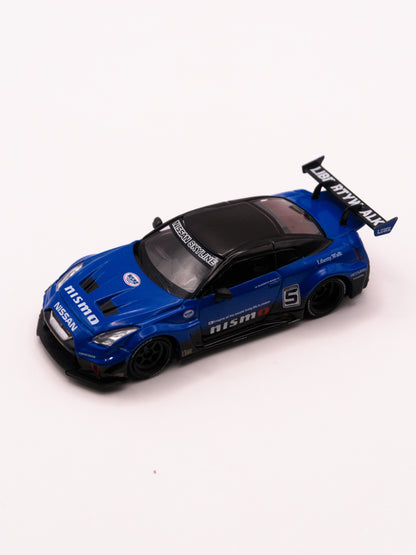 Mini GT #1124 Nissan GT-R R35 LB-Silhouette Liberty Walk Niebieski *Blister