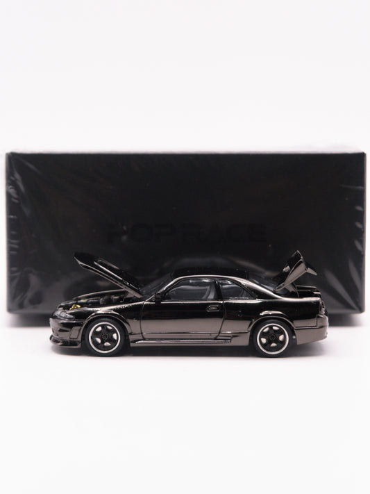 Pop Race Dark Chrome #003 Nissan Skyline GT-R R33 Szary Chrom PRDC003