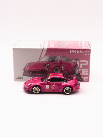 Pop Race PR64-187 Porsche 911 997 RWB AVA Różowy