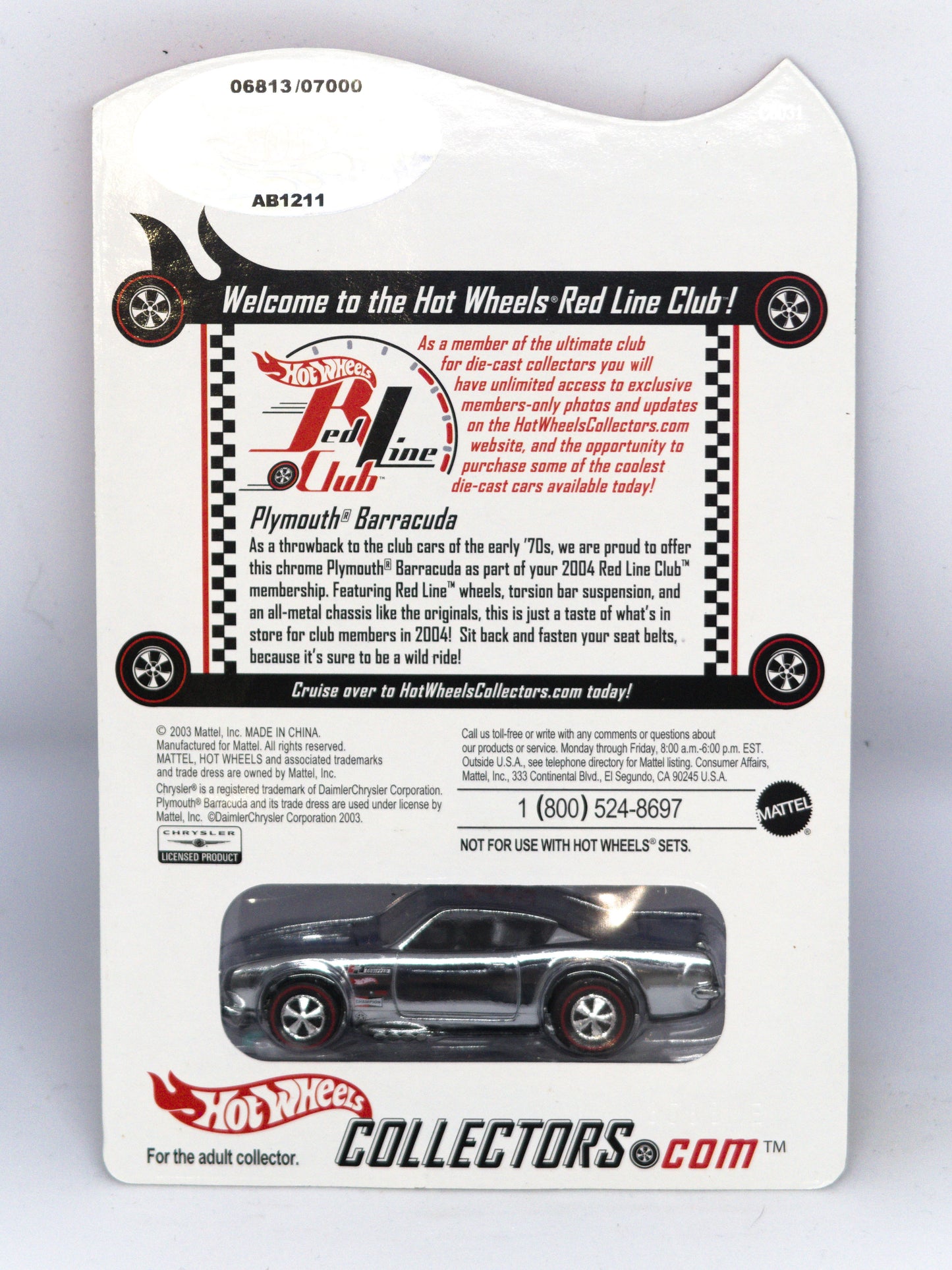 Red Line Club RLC Plymouth Barracuda