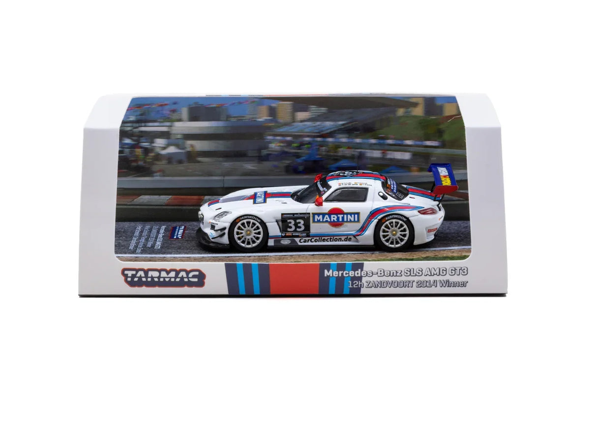 *PRESALE Tarmac Works Mercedes Benz SLS AMG GT3 #33 Martini Biały