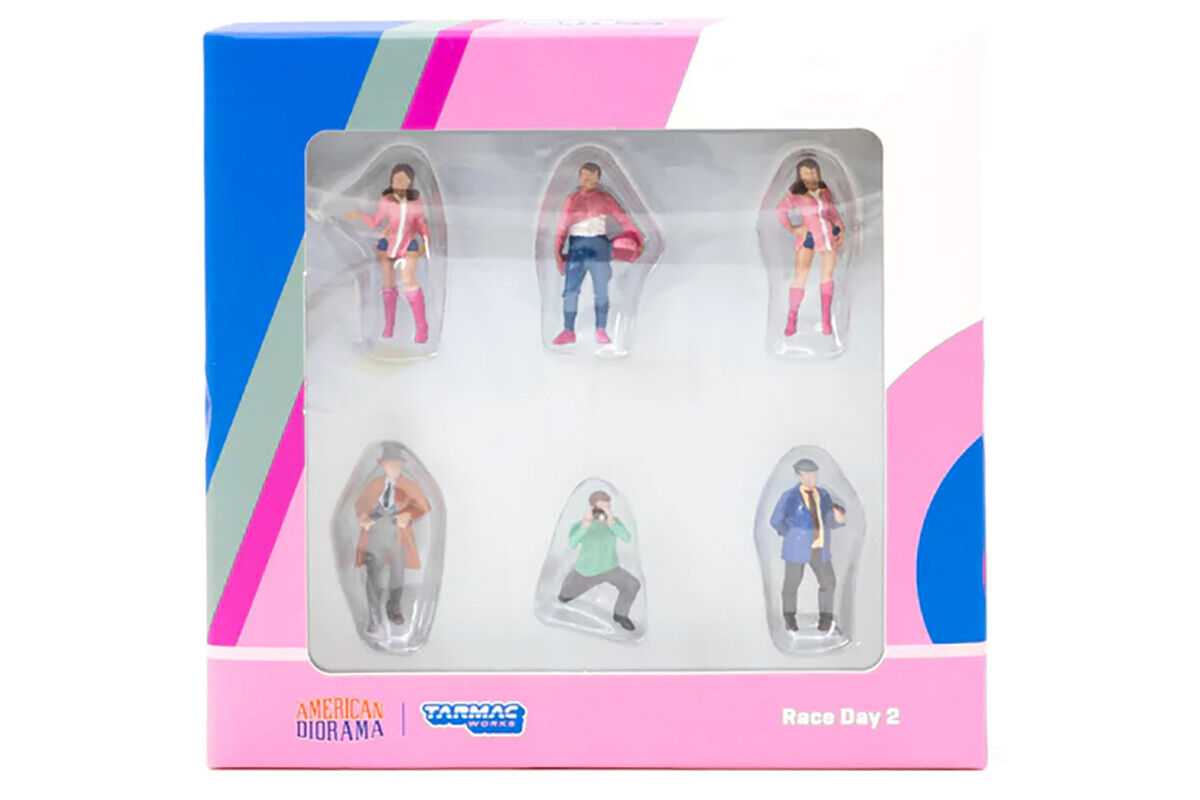 *PRESALE American Diorama x Tarmac Works - Zestaw 6 Figurek Race Day 2