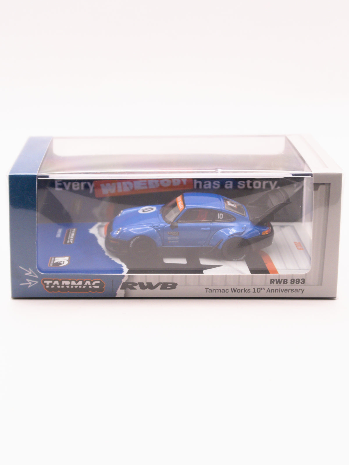 *PRESALE Tarmac Works Porsche RWB 993 10th Anniversary Niebieski
