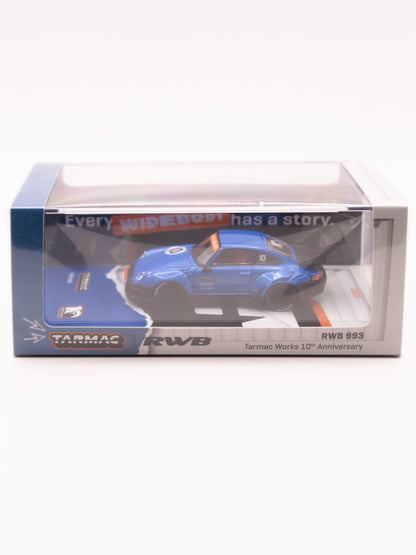 *PRESALE Tarmac Works Porsche RWB 993 10th Anniversary Niebieski