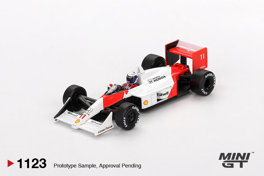 *PRESALE Mini GT #1123 McLaren MR4/4 #11 Alain Prost Japanese GP 1988 *PUDEŁKO